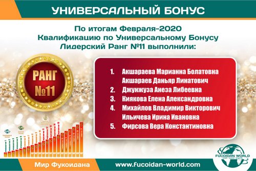 Наши достижения за Февраль-2020