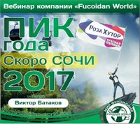 Вебинар 27 июня 2017 года. "Пик года. Сочи-2017"