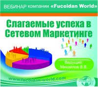 Вебинар 29 августа 2017 года. "Слагаемые успеха в Сетевом Маркетинге"