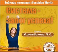 Вебинар 7 марта 2017 года. "Система - залог успеха"
