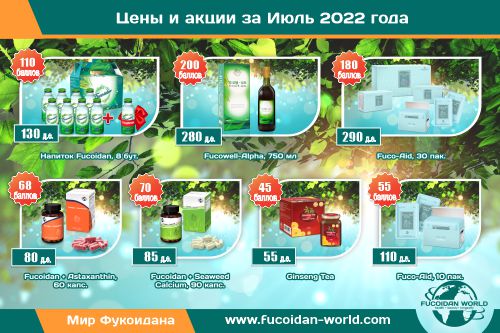 Промоушены на Июль–2022. Подарки! Акции!