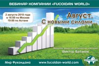 Вебинар 2 августа 2018 года. "Август. С новыми силами..."